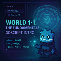 World 1-1 The Fundamentals : GDScript intro